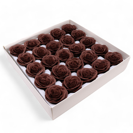25x Mydlové Kvety pre Šikovné Ruky - Veľké (7-vrstvové) Vintage Ruža -