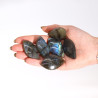 6x Madagaskarské Labradoritové Listové Kamene (cca 13-20g 40-50mm)