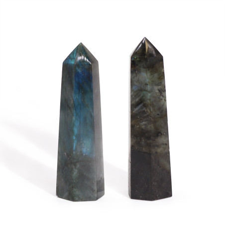 3x Madagaskarské Labradoritové Hroty (približne 63-93g 80-90mm x25mm)