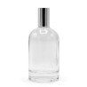 6x 100ml Okrúhla Hrubá Fľaška, Strieborný Sprej a Uzáver