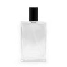6x 100 ml Hranatá Robustná Fľaška, Čierny Sprej a Uzáver