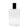 6x 100 ml Hranatá Robustná Fľaška, Čierny Sprej a Uzáver