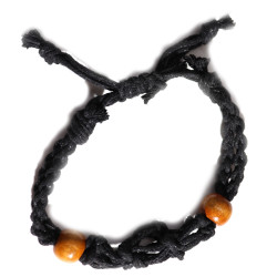 10x Šnúrky na Náramky z Drahých Kameňov 20-28cm - Čierne