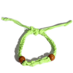 10x Šnúrky na Náramky z Drahých Kameňov 20-28cm - Zelené