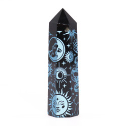 Čierne Obsidiánové Hroty (cca 60-70 g, 9 cm) - Mystický Príbeh – Nebes