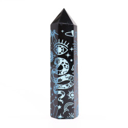 Čierne Obsidiánové Hroty (cca 60-70 g, 9 cm) - Mystický Príbeh – Nebes