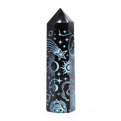 Čierne Obsidiánové Hroty (cca 60-70 g, 9 cm) - Mystický Príbeh – Nebes