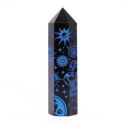 Čierne Obsidiánové Hroty (cca 60-70 g, 9 cm) -Mystický Príbeh - Polnoč