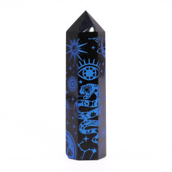 Čierne Obsidiánové Hroty (cca 60-70 g, 9 cm) -Mystický Príbeh - Polnoč