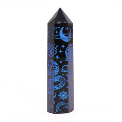 Čierne Obsidiánové Hroty (cca 60-70 g, 9 cm) -Mystický Príbeh - Polnoč