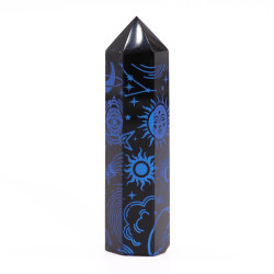 Čierne Obsidiánové Hroty (cca 60-70 g, 9 cm) -Mystický Príbeh - Polnoč