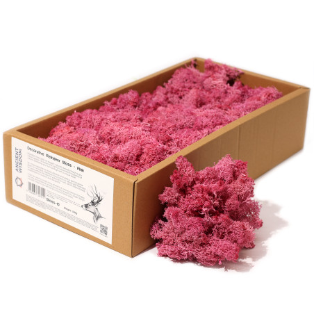 Dekoračný Islandský Mach - Ružový - 635g