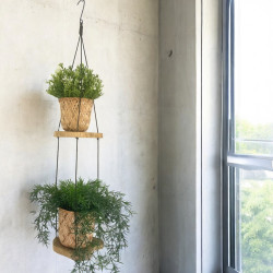 Závesná Polička z Dreva Gamal – Dve Poličky