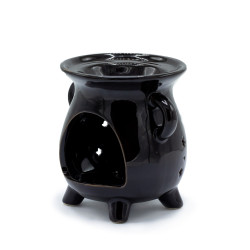 3x Kotlíková Aroma Lampa - Fáza Mesiaca - Čierna