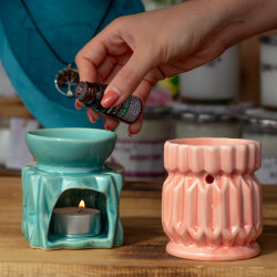 3x Aroma Lampa Geometrická - Ružová