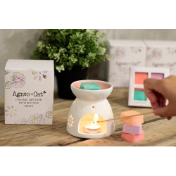 3x Aroma Lampa so Štyrmi Vonnými Sójovými Voskami