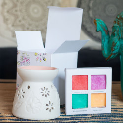 3x Aroma Lampa so Štyrmi Vonnými Sójovými Voskami