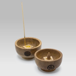 3x Malá Rituálna Miska na Vonné Tyčinky a Kužele 11 x 5.5 cm – (rôzne 