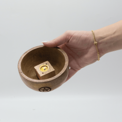 3x Malá Rituálna Miska na Vonné Tyčinky a Kužele 11x5.5 cm - (Pentagon