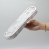 4x Veľký Stojan na Vonné Tyčinky 30x10cm - Biela Vymývaná