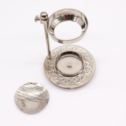 Mosadzná Kadidelnica na Vonnú Živicu - Strieborná - Nastaviteľná