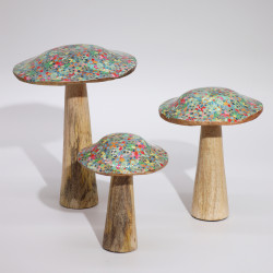 2x Veľký Hríb - 20cm - Vzor Stredomorskej Dlažby