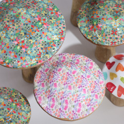 2x Veľký Hríb - 20cm - Pastelové Srdcia