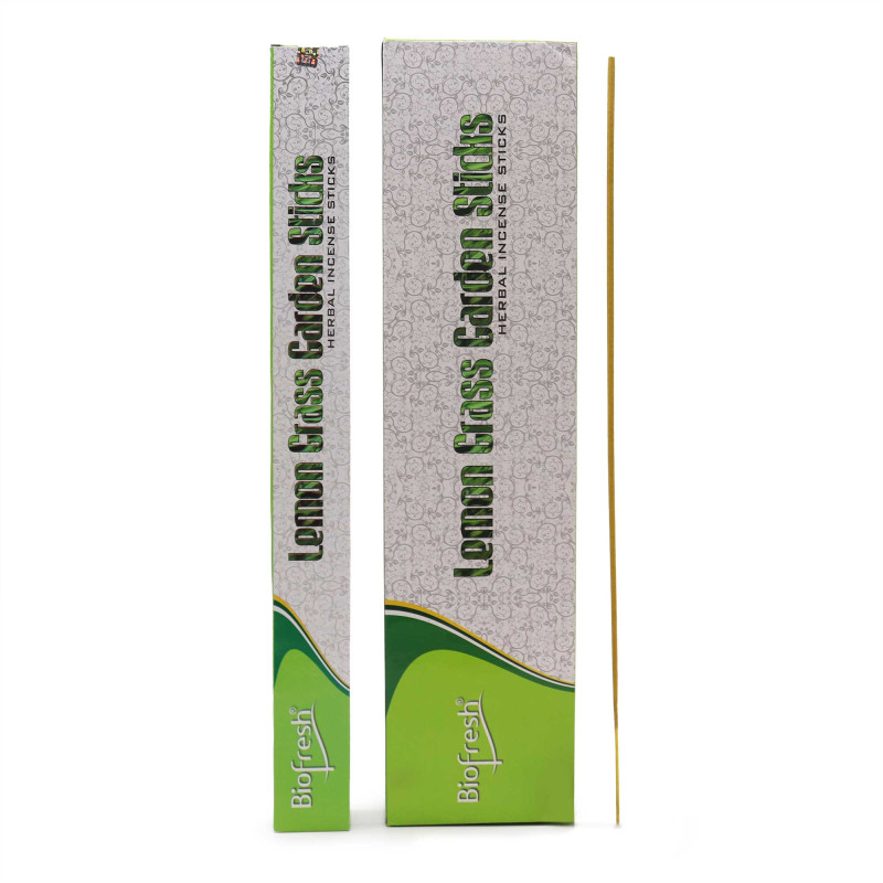 12x Záhradné Vonné Tyčinky Biofresh - (10 x 50cm) - Citrónová Tráva