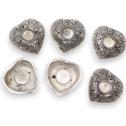 6x Malý Srdiečkový Stojan na Vonné Tyčinky 6x5,5x1,5cm