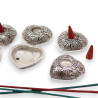 6x Malý Srdiečkový Stojan na Vonné Tyčinky 6x5,5x1,5cm