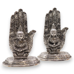 2x Stojan na Vonné Tyčinky Budha Ruka 13x9cm