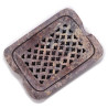 Mastencová Mydelnička s Odkvapkávaciou Mriežkou 11x8cm - Štvorec