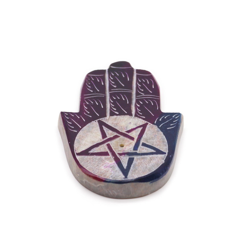4x Stojan na Vonné Tyčinky Hamsa 9x6cm - Pentagon