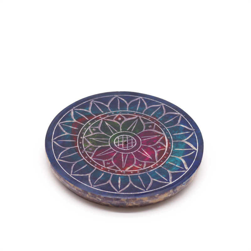 4x Stojan na Vonné Tyčinky Disk 8 cm - Lotos v Lotose