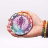 4x Stojan na Vonné Tyčinky Disk 10cm - Ganesha