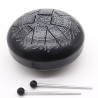Veľký Happy Bubon Óm Mandala Gravírovaný- 22x15cm