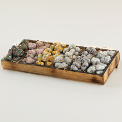 144 Veľkých Dekoračných Drevených Srdiečok so Stojanom Zadarmo