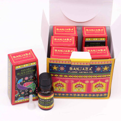 6x Banjara Indický Vonný Olej 10ml - Čierne Ópium