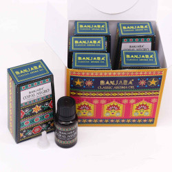 6x Banjara Indický Vonný Olej 10ml - Čierny Kopál