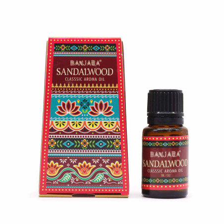 6x Banjara Indický Vonný Olej 10ml - Santalové Drevo