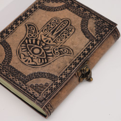 Hamsa - Ezoterický Zápisník - Antická Sivá - 200 strán - 17,5 x 12,5 x