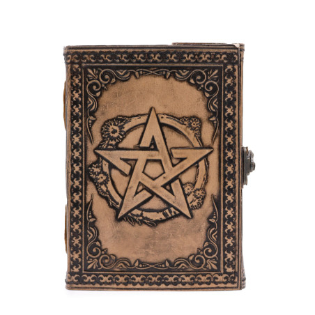 Pentagram - Ezoterický Zápisník – Antická Sivá – 200 strán – 17,5x12,5