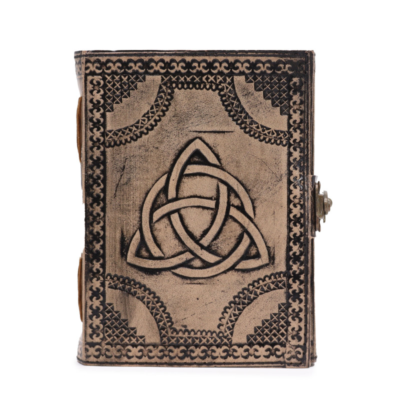 Kruhová Triquetra - Ezoterický Zápisník - Svetlo Hnedý - 200 strán - 1