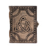Kruhová Triquetra - Ezoterický Zápisník - Svetlo Hnedý - 200 strán - 1