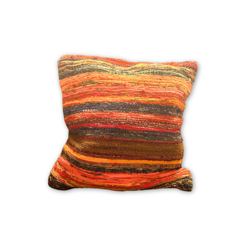 Patchworkové Obliečky na Vankúše - 40x40cm - Oranžové Odiene