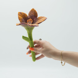 6x Plstené Kvety - Ľalia (rôzne farby)