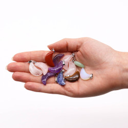 120x Prívesky z Drahých Kameňov so Závesnými Šnúrkami a Flexi Rámom