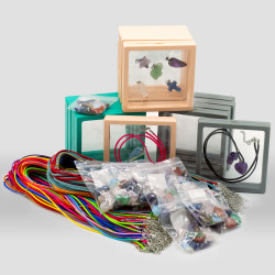 120x Prívesky z Drahých Kameňov so Závesnými Šnúrkami a Flexi Rámom