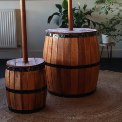 Stojan na Pivný Sud a slnečník 60 x 48,5 cm - Prírodný