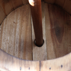 Stojan na Pivný Sud a Slnečník 38x32cm - Prírodný